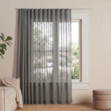 Laurent Sheer S-Fold Single Panel Curtain